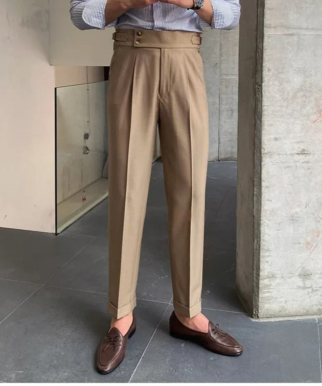 Camel Signature Buttoned Gurkha Pants