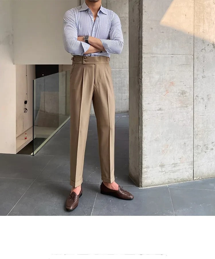 Camel Signature Buttoned Gurkha Pants