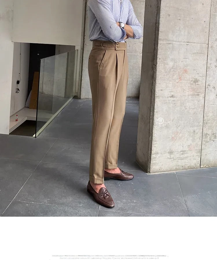 Camel Signature Buttoned Gurkha Pants