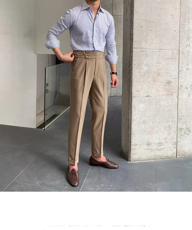 Camel Signature Buttoned Gurkha Pants