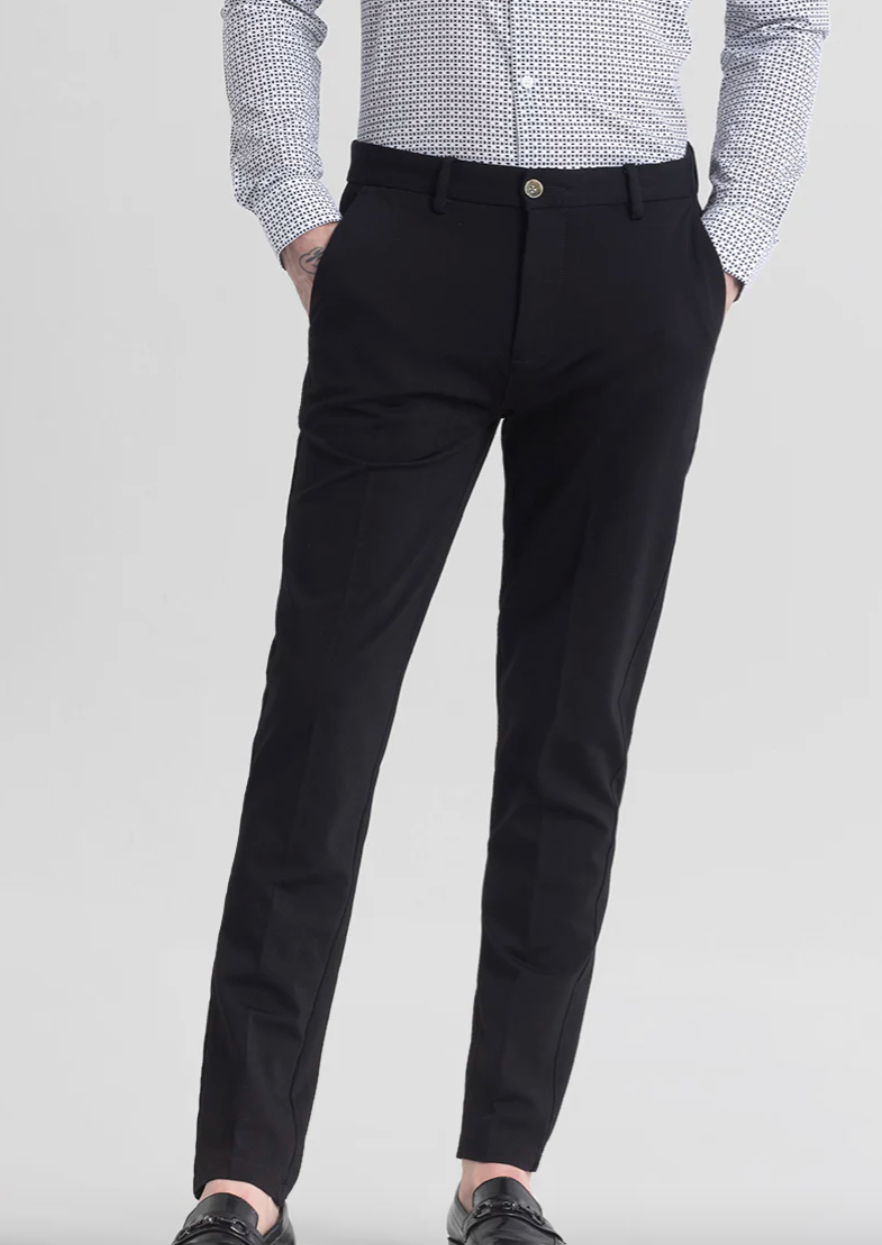 Flexi Casual High Stretch Trousers by ELLEGANCE