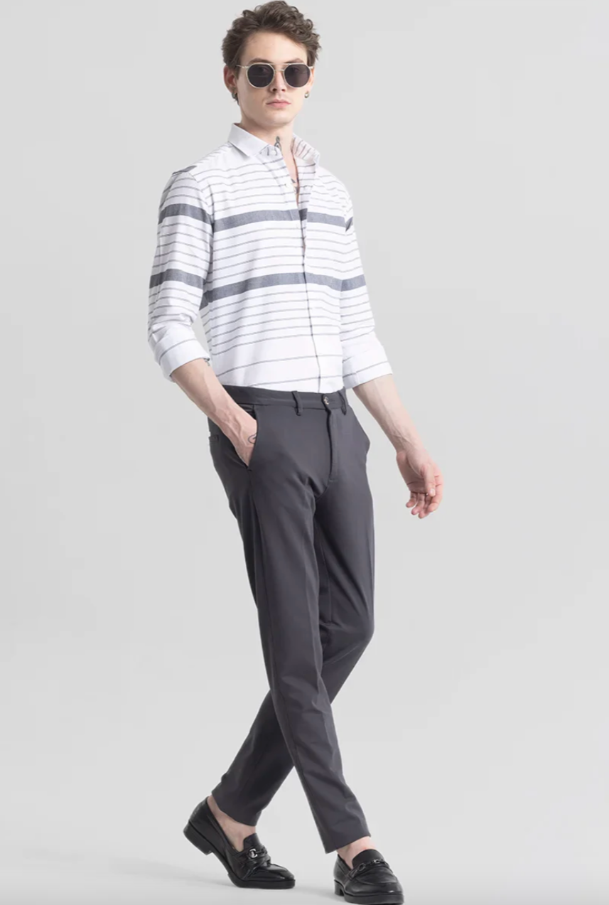 Flexi Casual High Stretch Trousers by ELLEGANCE