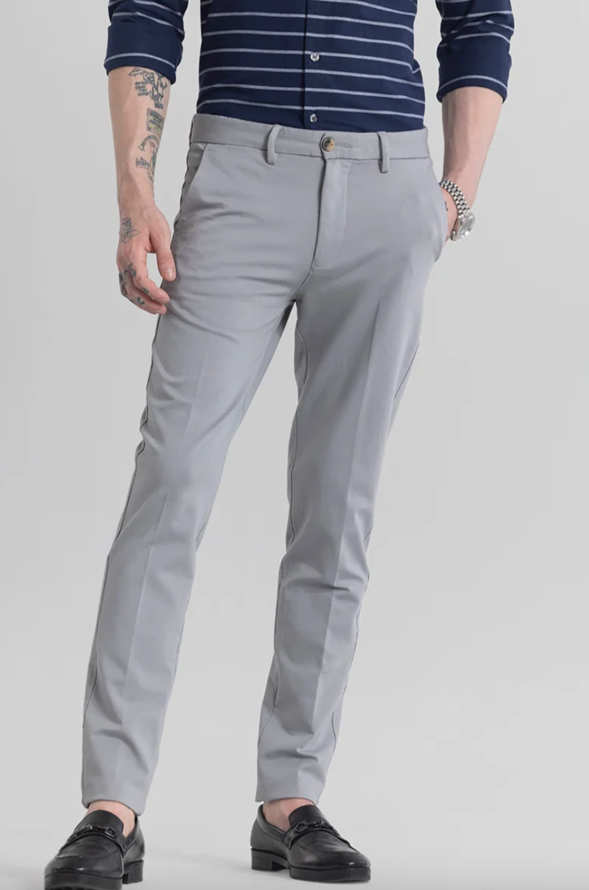 Flexi Casual High Stretch Trousers by ELLEGANCE