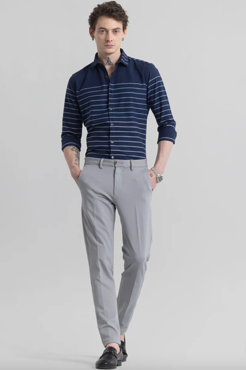 Flexi Casual High Stretch Trousers by ELLEGANCE