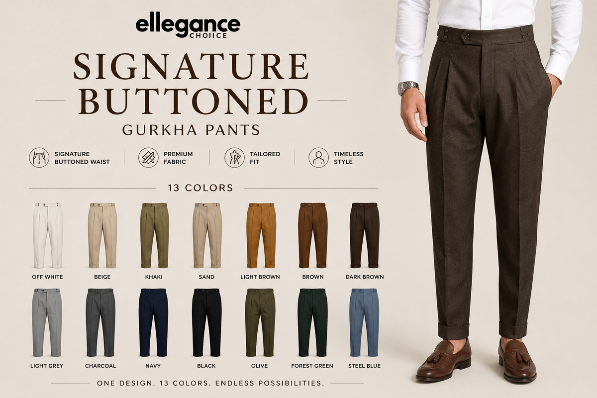 Signature Buttoned Gurkha Pants