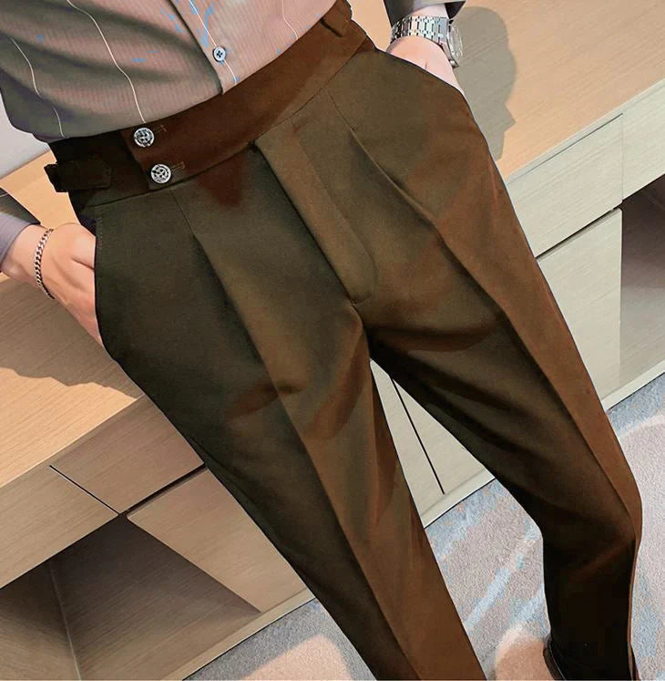 Signature Buttoned Gurkha Pants By Ellegance