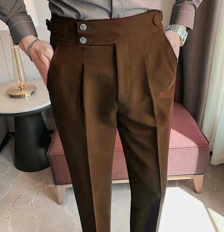 Signature Buttoned Gurkha Pants By Ellegance