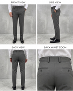 Stone Grey Single Buckle Gurkha Pants